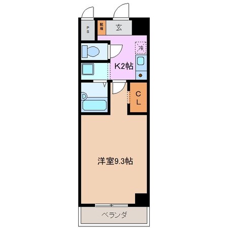 霞ケ浦駅 徒歩9分 6階の物件間取画像